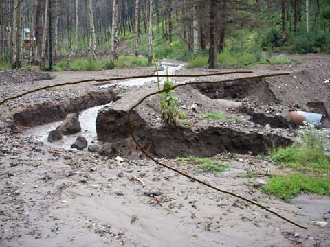 9-14-13 Erosion in Road